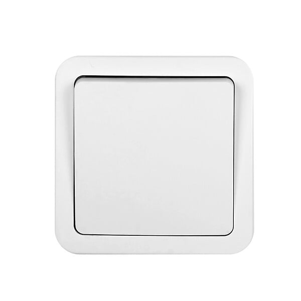 Poussoir en saillie 10 ampères blanc