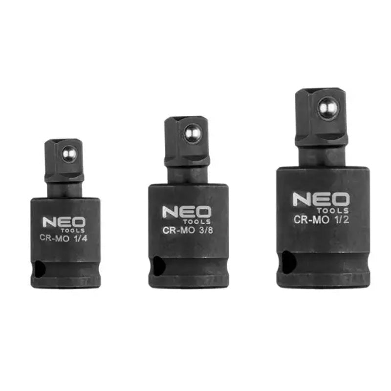 Jeu de joints d’impact 3 pcs, 1/4", 3/8", 1/2" - NEO TOOLS - 10-256