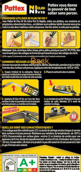 1651001 - Colle fixation Ni clou Ni vis