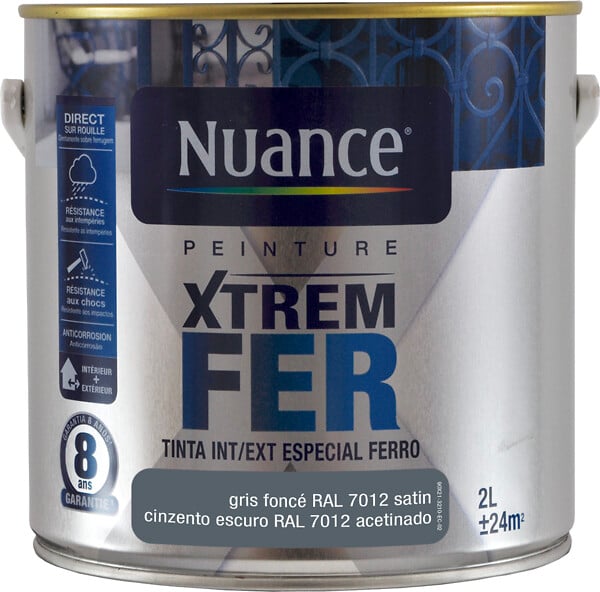 BRM110556 - Peinture XTREM Fer - Gris fonc