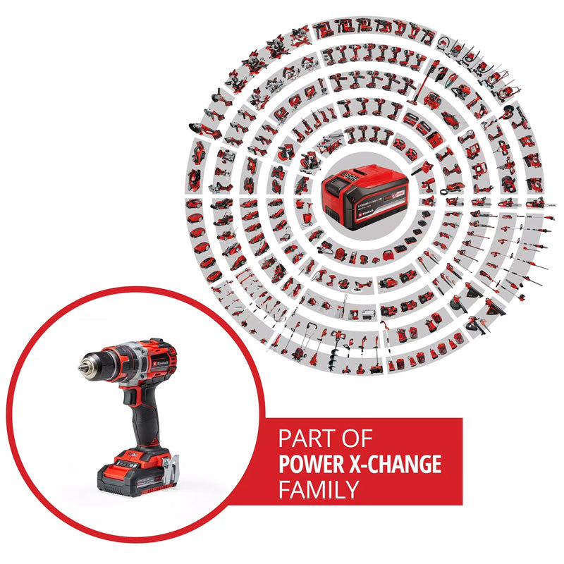 Perceuse à percussion TP-CD 18/50 Li-i Brushless Einhell 2 x 2Ah