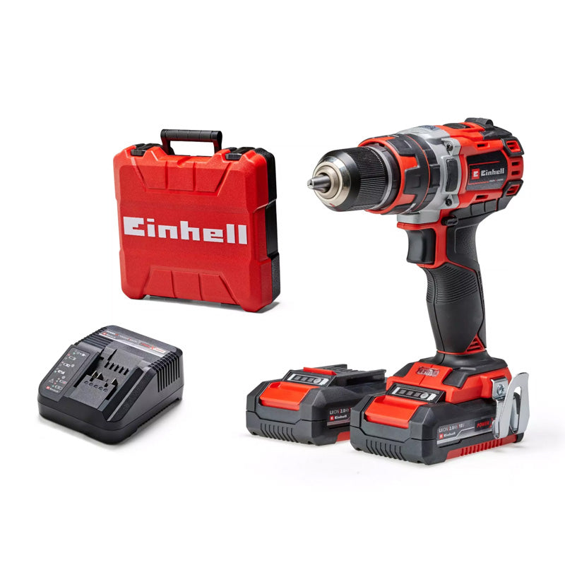 Perceuse à percussion TP-CD 18/50 Li-i Brushless Einhell 2 x 2Ah