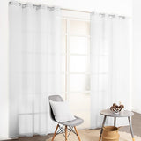 1103844 - Voilage - Effet coton - Blanc