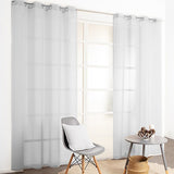 1103882 - Voilage - Effet coton - Gris -