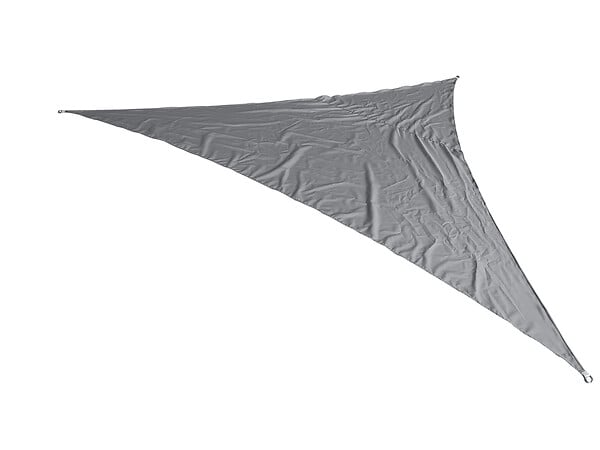 Voile d'ombrage triangulaire - Polyester - Gris - 180g/m2 - 3,6m