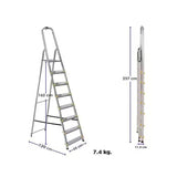 Escabeau simple en aluminium 8 marches - DRABEST - ESCA362