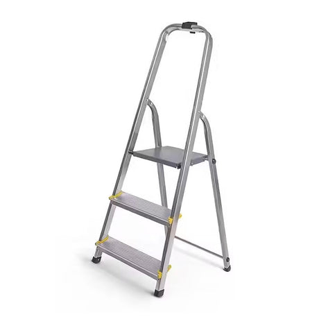 Escabeau antidérapant aluminium pliable - hauteur  54cm DRABEST - ESCA54