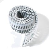 Pointes d'Ancrage 40 x 4 mm en Rouleaux 16° Tête Plate Fraisée Electrozinguée 15µ Annelée Liaison Plastique NORFIX