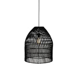 Abat-jour pour suspension Marco en rotin - ⌀ 42 cm - noir