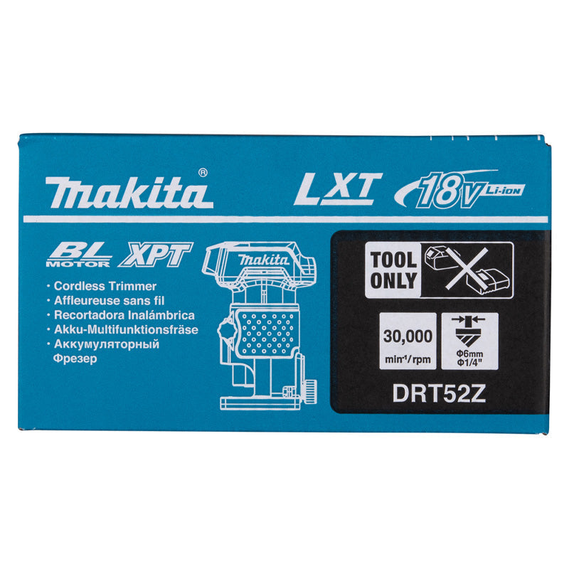 Affleureuse 18V LXT ®MAKITA - DRT52Z Li-Ion - Ø 6 mm (vendu sans batterie)