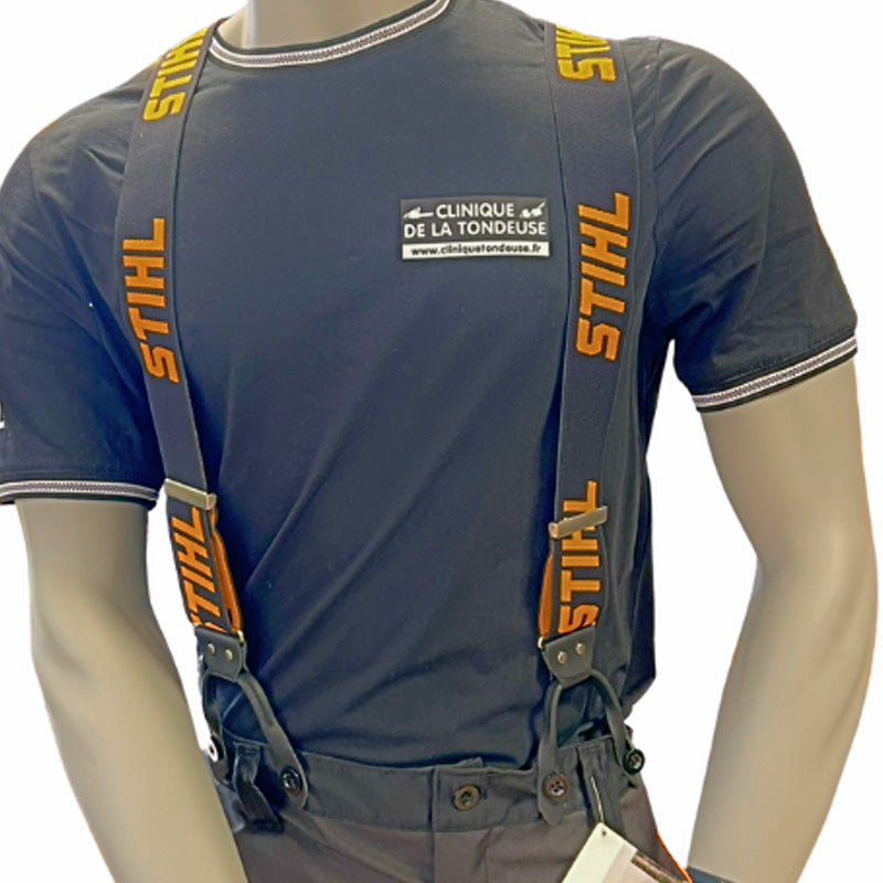 Bretelles noires à boutons STIHL Ref.8841579 - 120 cm