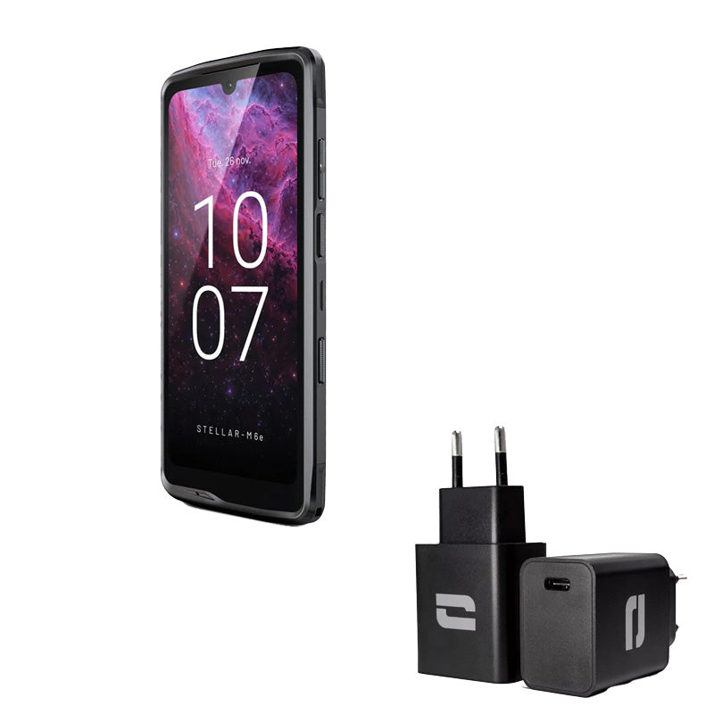 Pack Smartphone STELLAR M6E CROSSCALL + vitre de protection  + tête de chargeur - P-Stellar-M6E