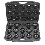 Coffret de cloches pour filtre à huile 3/8'' + 1/2'', 30 pcs  - KS TOOLS - 150.9350