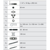 Coffret d'extracteur hydraulique 10t, 22 pièces  - KS TOOLS - 700.1200