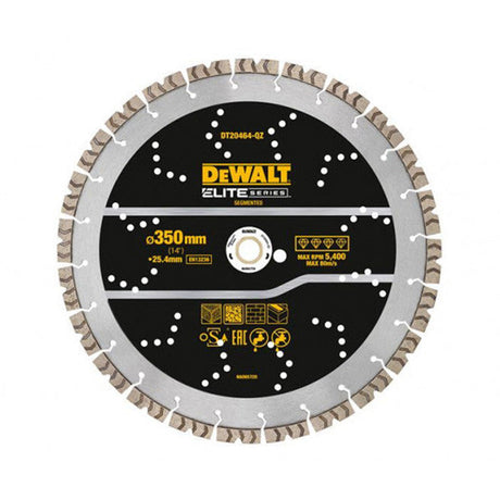 Disque diamant segmenté ELITE DEWALT pour tout usage