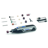 Outil Rotatif Multi-usage Sans-Fil DREMEL Lite (7760-15) avec batterie 3,6V 2Ah, 15 Accessoires, Chargeur USB, 8 000-25 000 tr/min