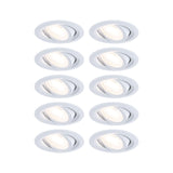 Encastré LED orientable 25°- Paulmann - D.82mm - 4,6W - 460lm - 3000K  - Blanc
