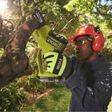 Élagueur à main 18V - RYOBI RY18PSX10A-0 - Brushless / moteur sans charbons - guide 10 cm - 6 m/s - tendeur sans outil (vendu sans batterie)