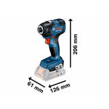 Visseuse à chocs sans-fil BOSCH GDR 18V-200 - 0 601 9J2 105 Professional (vendu sans batterie) en carton