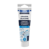 Graisse Silicone GEB lubrifiant pour robinetteries et sanitaires tube de 125ml Blanc