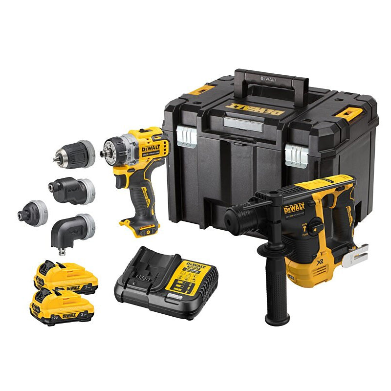 Kit 2 outils DEWALT DCK2101L2T-QW  XR 12V 3Ah Li-Ion Brushless