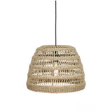 Abat-jour pour suspension Marin en herbes marines - diamètre 40 cm - marron
