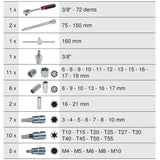 Module de douilles et accessoires ULTIMATE 3/8'', 47 pièces  - KS TOOLS - 713.1022