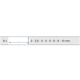 Module de clés mâles 6 pans à poignée en T, 8 pièces  - KS TOOLS - 713.5017