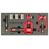 Module d'appareil à collets pour durites de frein, 16 pcs  - KS TOOLS - 122.1290