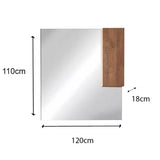 Miroir LED ROMA avec colonne - Arredobagno Campania