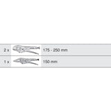 Module de pinces étaux GRIPfix Xtreme, 3 pièces  - KS TOOLS - 713.1003