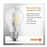 Osram Ampoule LED Filament, Globe, Culot E27, 6.5W, 220-240V, claire, Blanc Chaud 2700K