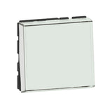 Poussoir avec porte-étiquette Mosaic Easy-Led 6A 2 modules LEGRAND 099412 blanc