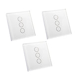 Pack de 3 interrupteurs pour volet roulant WiFi connectés encastrables