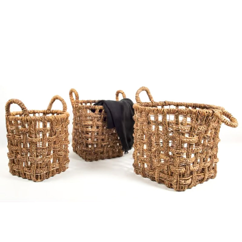 Panier Pauline - 35 x 35 x 35 cm - taille M - jute - naturel