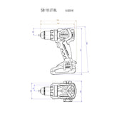 Perceuse à percussion sans fil 18V SB 18 LT BL METABO 602316890 (vendu sans batterie)
