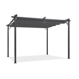 Pergola métallique Inkazen avec toit pliant 3 x 4 x 2,3 m