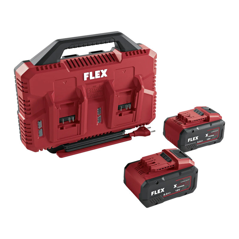 Pack énergie 18 88 Duo SP chargeur double CA SP et 2 batteries 8Ah 18V