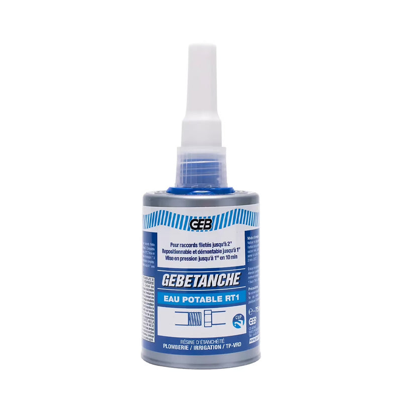 Résine d'étanchéitée RT1 GEB pour raccords filetés métalliques coniques 75ml