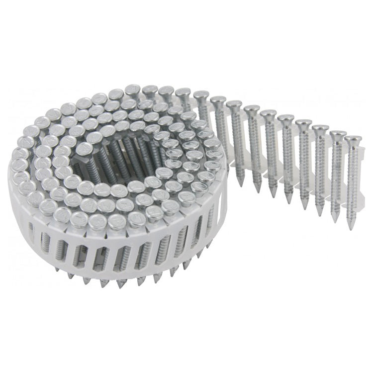 Pointes 50 x 4,0 mm Rouleaux 16° Plat d'Ancrage Electrozinguée (zinc 15µ) Annelé NORFIX - NFX11391