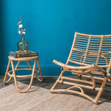 Table d'appoint Ninon en Rotin Naturel - 40x40x40cm