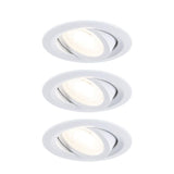 x3 Encastré FixedLED II - Paulmann - D.82mm - 4,7W - 428lm - WhiteSelect - Lot de 3