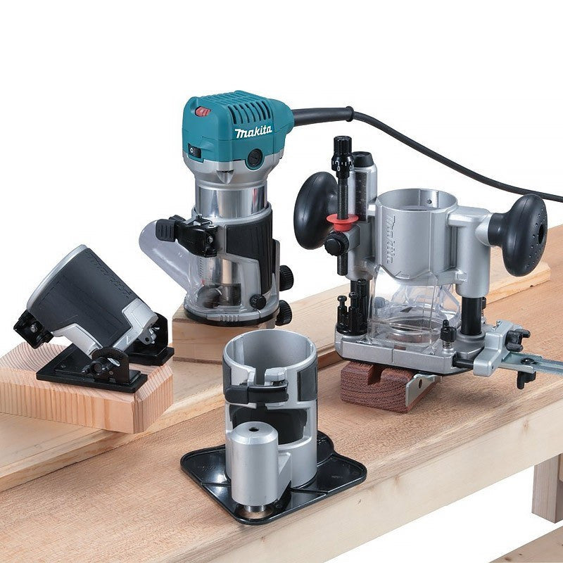 Affleureuse-défonceuse MAKITA RT0702CX3J (4 en 1) 8mm 710W + Makpac