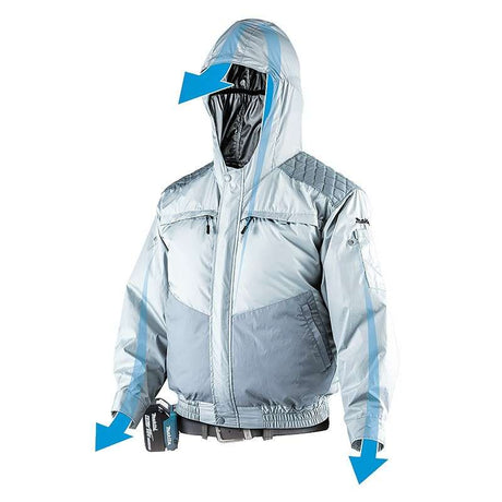 Blouson ventilé MAKITA DFJ401Z 12 CXT / 14,4 / 18V Li-Ion (Produit seul)