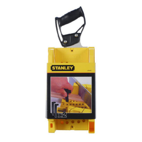 Boîte à coupe d'onglet avec scie à dos et chevilles STANLEY 510173