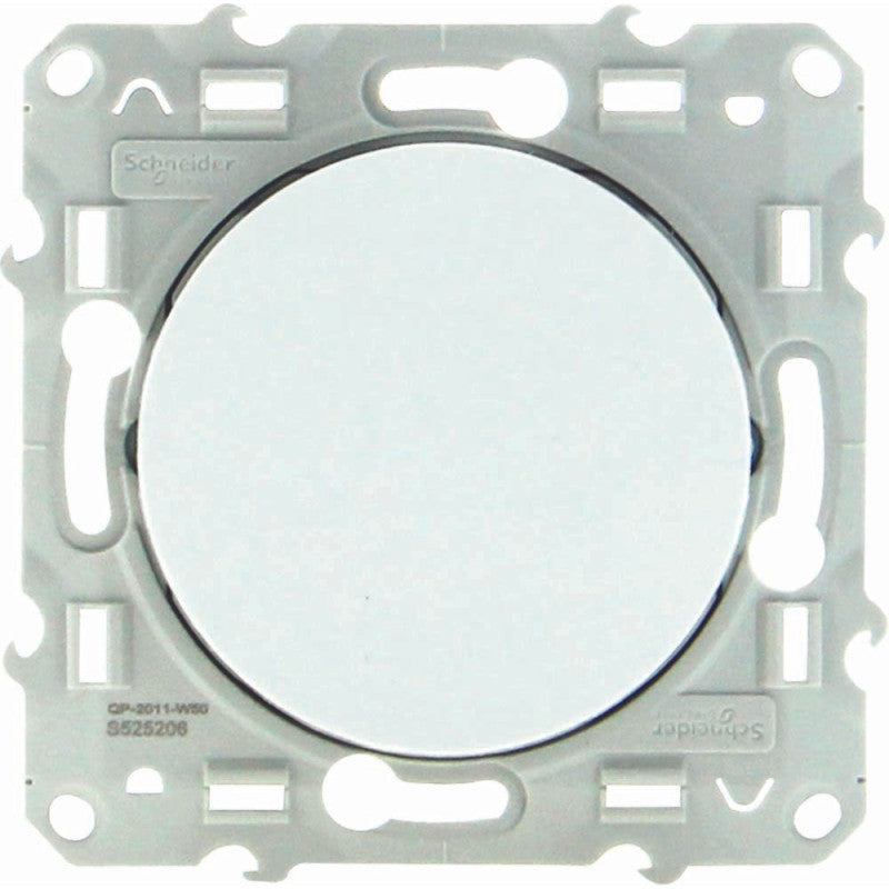 Bouton poussoir SCHNEIDER Odace S52A206 - 10A - 230V  - blanc