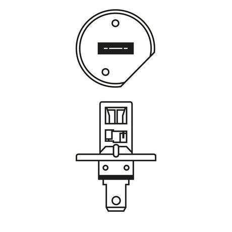 Pack 2 ampoules BOSCH 1987301105 projecteur longue portée H1 12V 55W P14.5s