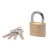 Cadenas à clé laiton massif MASTER LOCK 50mm anse d.8xh.30mm 6 goupilles