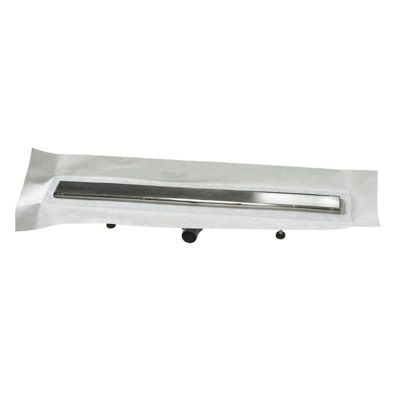 Caniveau de sol à maçonner 80cm MARMOX LD80SLIM - Siphon ultra-plat horizontal - Acier inoxydable