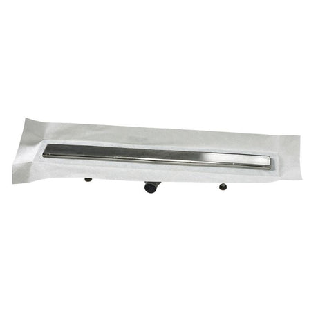 Caniveau de sol à maçonner 80cm MARMOX LD80SLIM - Siphon ultra-plat horizontal - Acier inoxydable